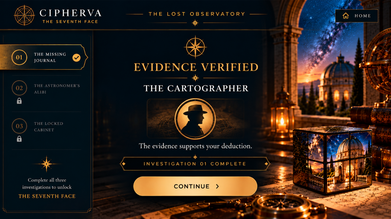 Evidence verified The Cartographer