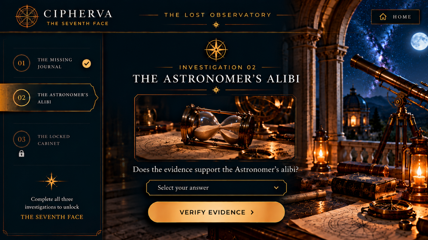 Investigation 02 The Astronomer's Alibi